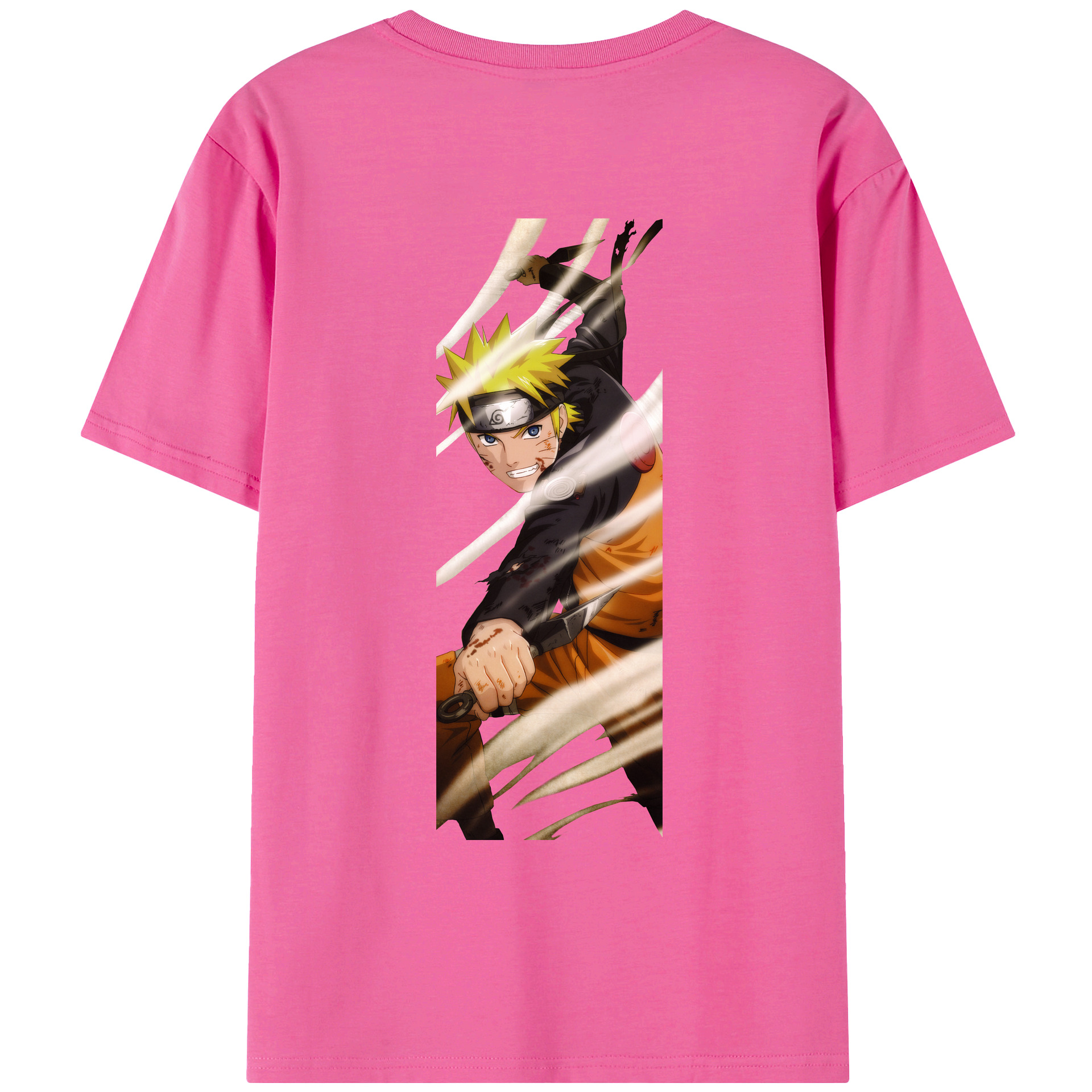 （画像用） NARUTO -ナルト- うずまき ナルト Uzumaki Naruto レディース半袖Tシャツ(バックプリント)